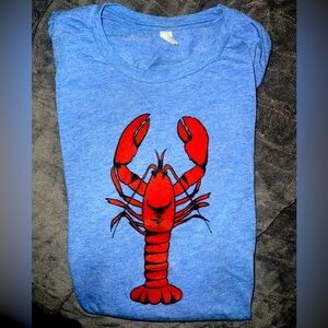 Canvas Lobster Tee Shirt Large Like New!